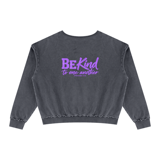 Unisex Raw Edge Crewneck Sweatshirt