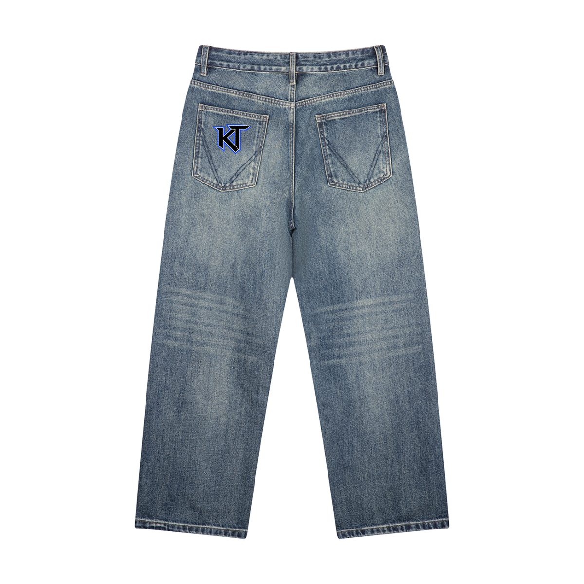 Men's Vintage Wash Straight Leg Denim Jeans | Kingdom Threads