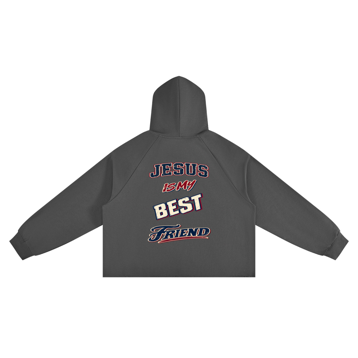 Unisex Vintage Wash Raw Edge Boxy Hoodie