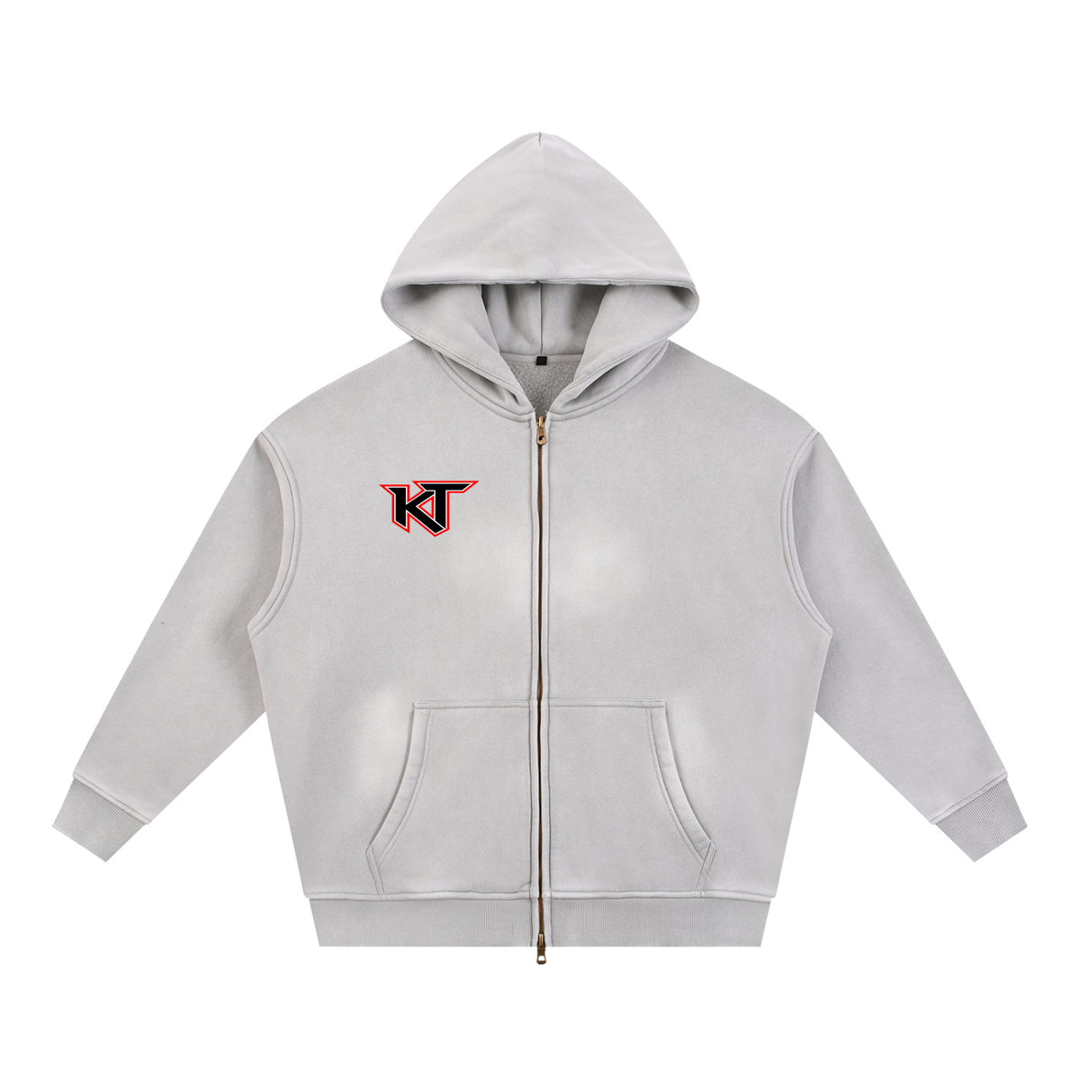 Sunfade Two-Way Zip Boxy Fleece Hoodie – Christian Streetwear