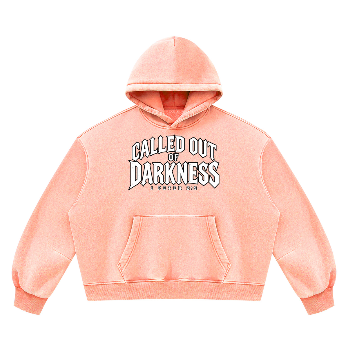 Unisex Vintage Wash Boxy Fleece Hoodie – Called | Kingdom Threads