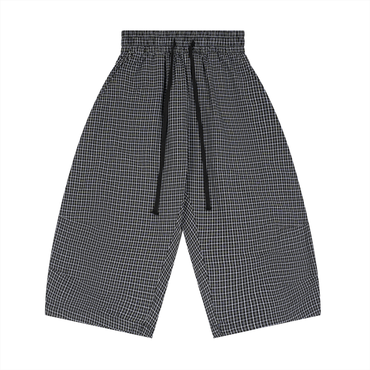 Kingdom Threads Plaid Loose Capri Shorts – Mid-Rise & Breathable