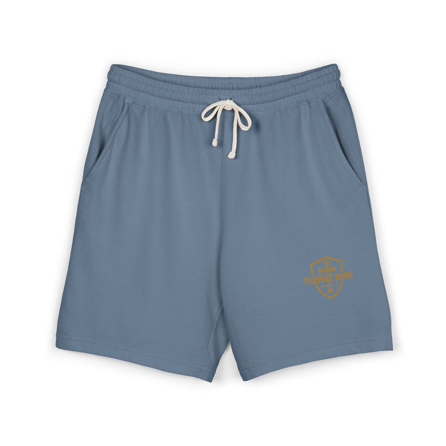 Lightweight Fleece Sweat Shorts — Purpose Worn logo