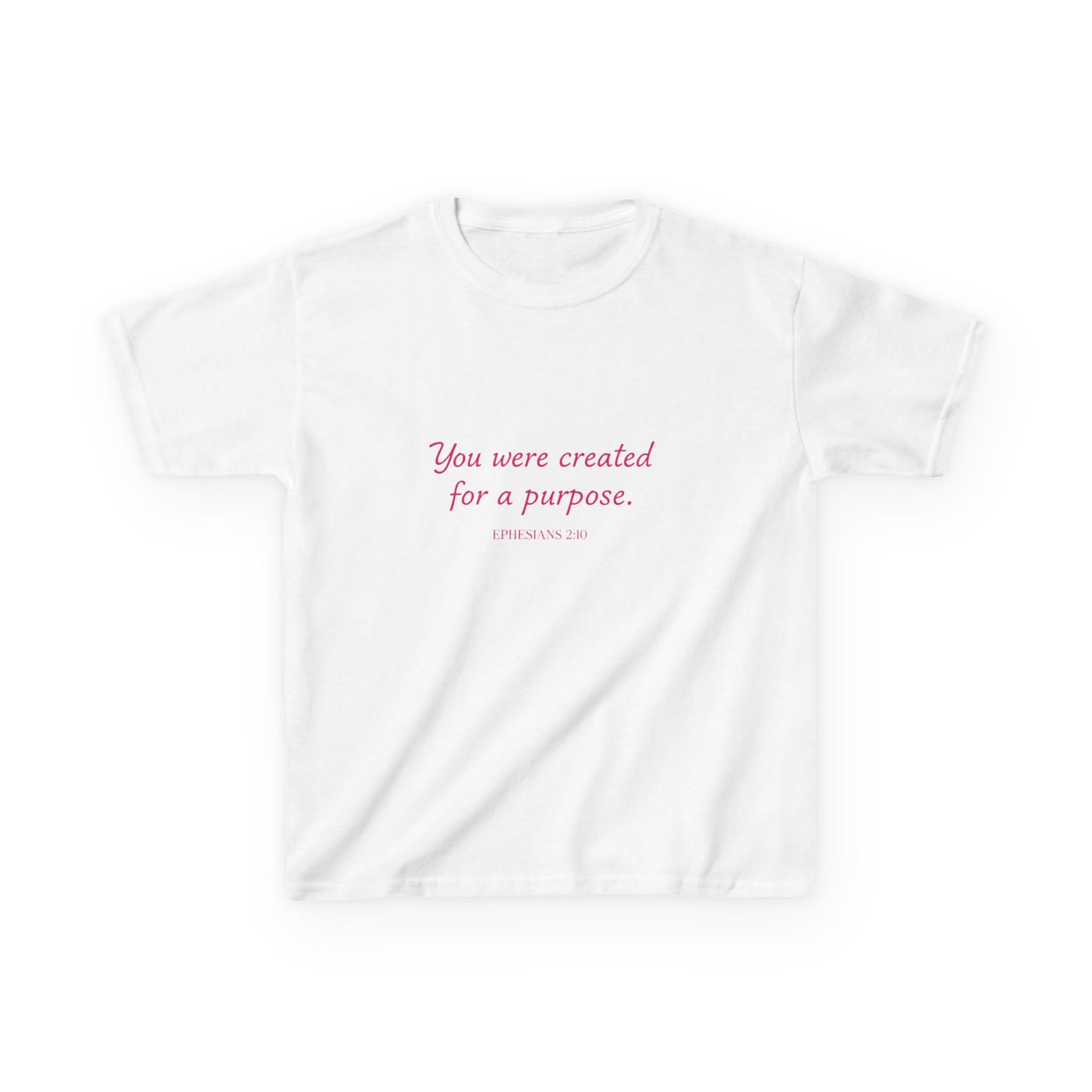 Kids Tee — "You Were Created for a Purpose" Inspirational Christian Shirt