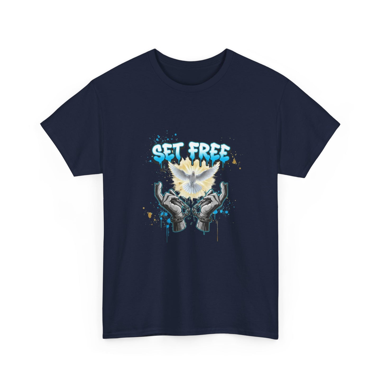 Set Free T-Shirt — Dove & Broken Chains Graphic Tee