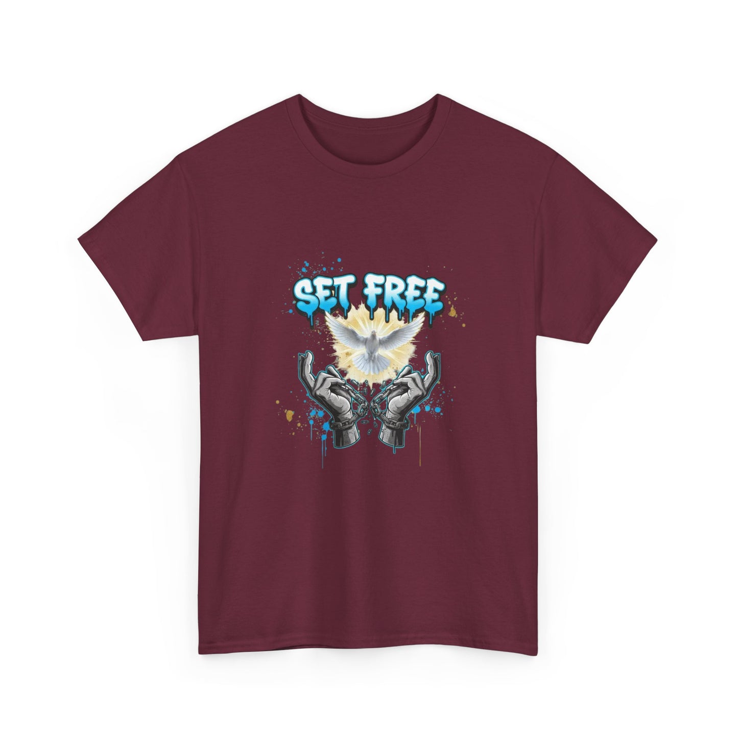 Set Free T-Shirt — Dove & Broken Chains Graphic Tee