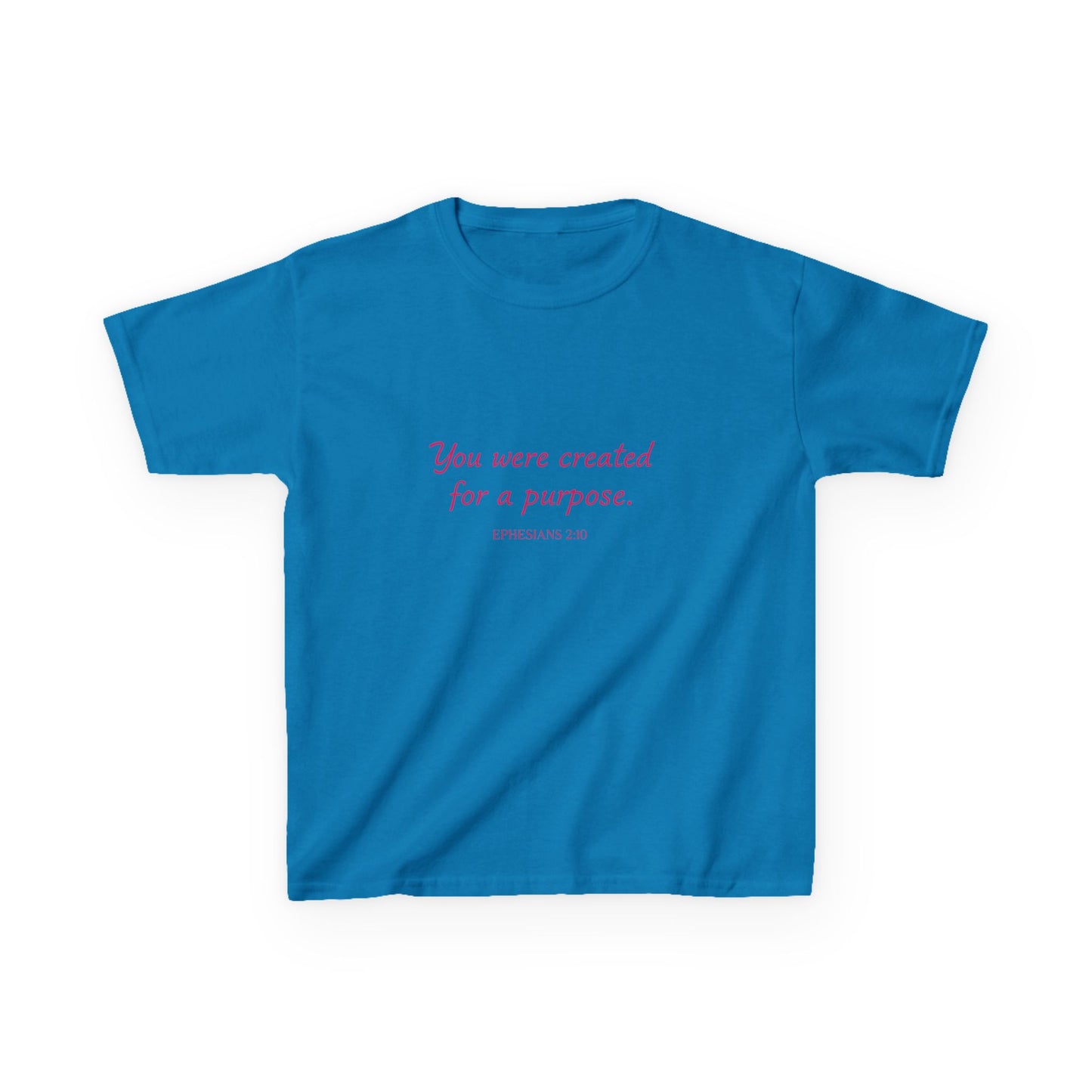 Kids Tee — "You Were Created for a Purpose" Inspirational Christian Shirt