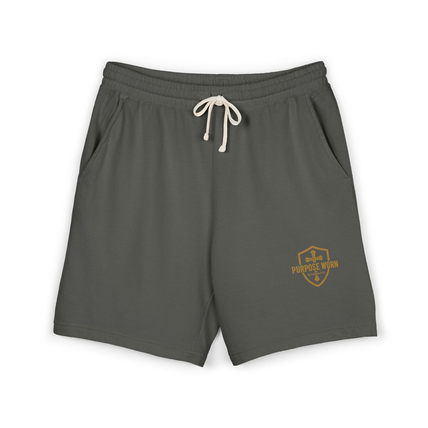 Lightweight Fleece Sweat Shorts — Purpose Worn logo