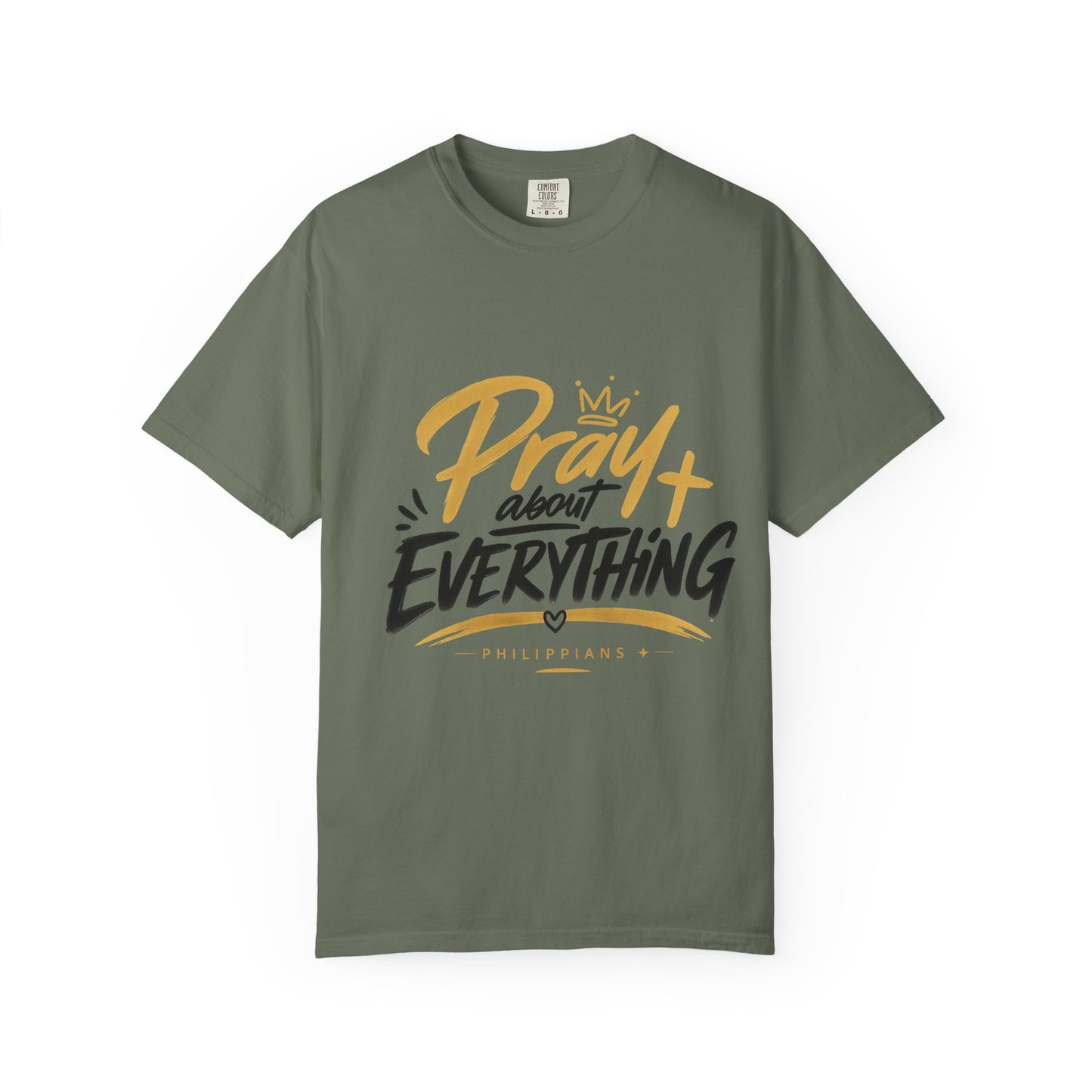 Pray About Everything T-Shirt — Inspirational Christian Faith Tee