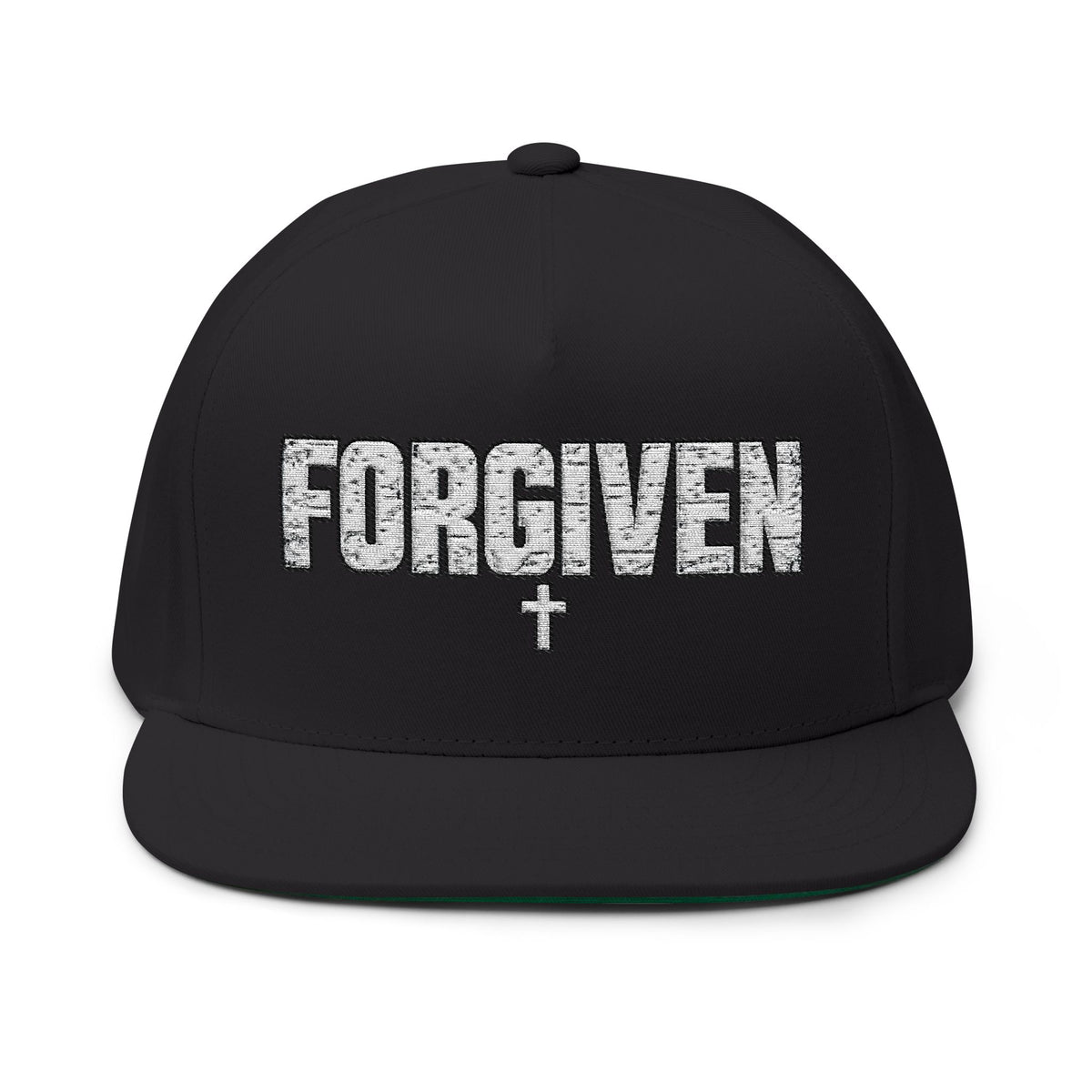 Forgiven Embroidered Flat Bill Cap | Kingdom Threads