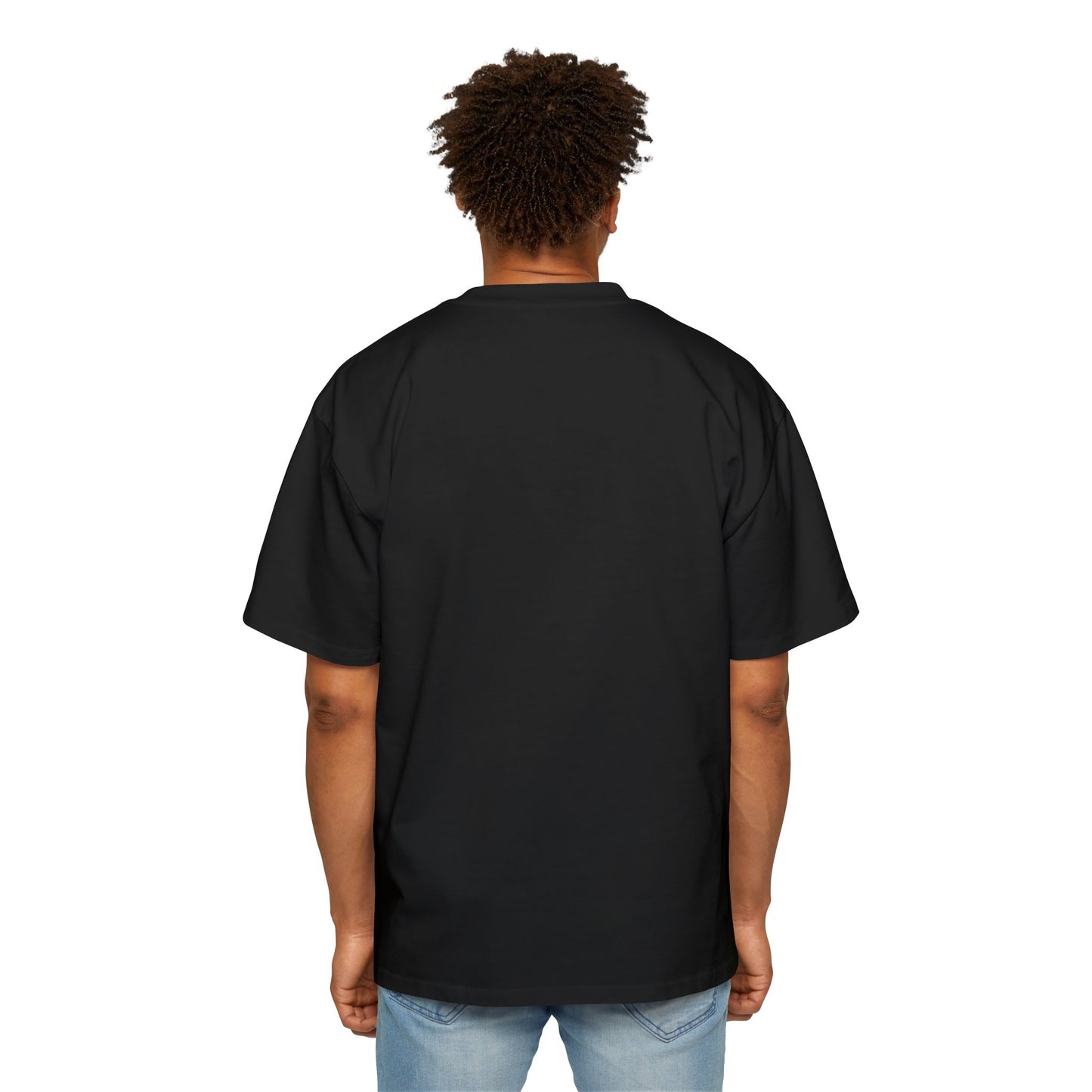 God's Team Football Tee — Men's Oversized Christian Sports T-Shirt