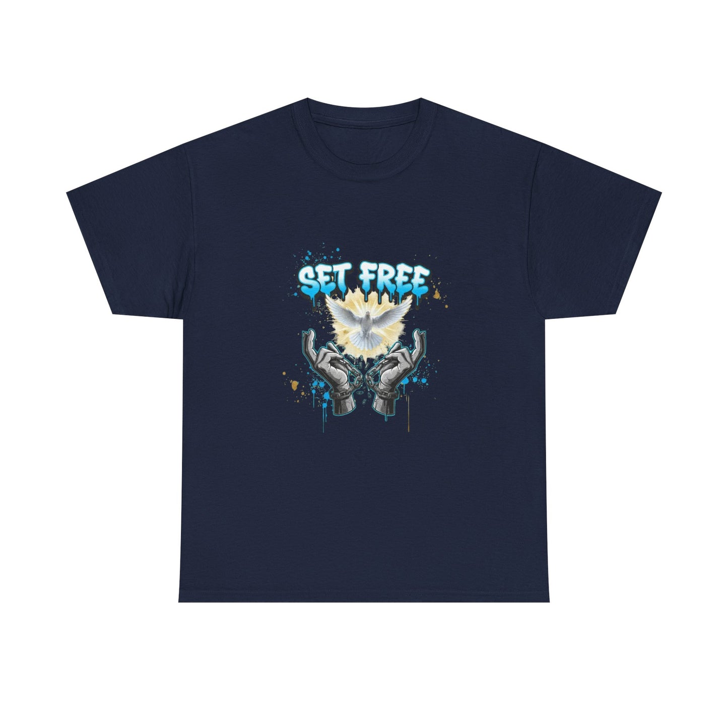 Set Free T-Shirt — Dove & Broken Chains Graphic Tee