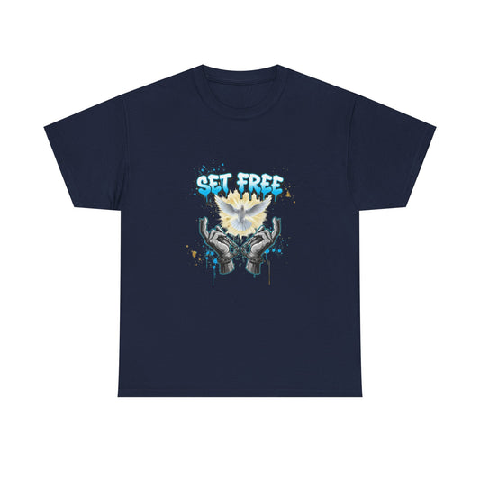 Set Free T-Shirt — Dove & Broken Chains Graphic Tee