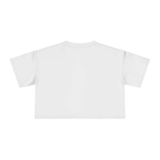 Crop Tee — "God Got Me" Christian Winged Cross Graphic