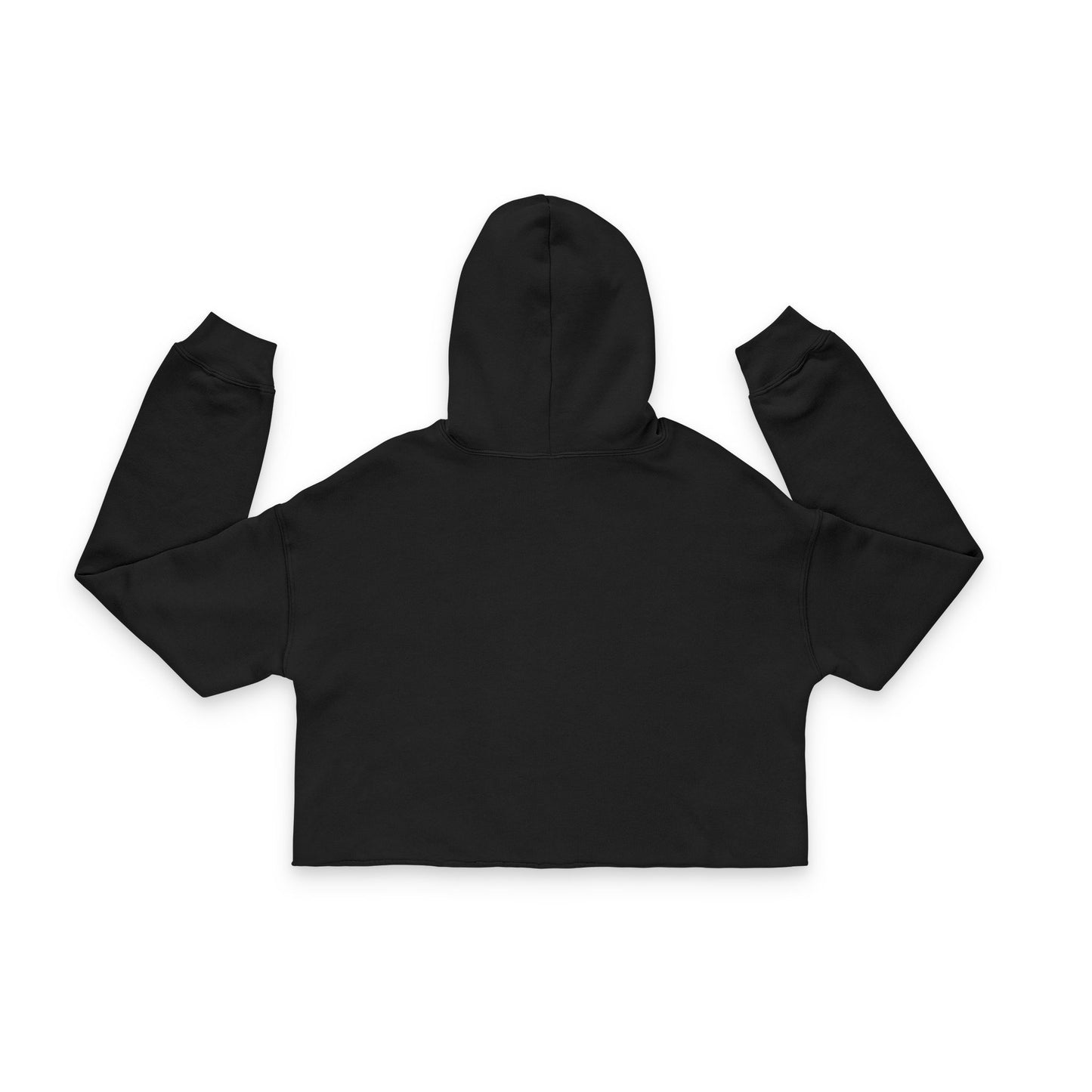 God Got Her Back Cropped Hoodie — Women's Faith-Based Angel Wing Crop Top