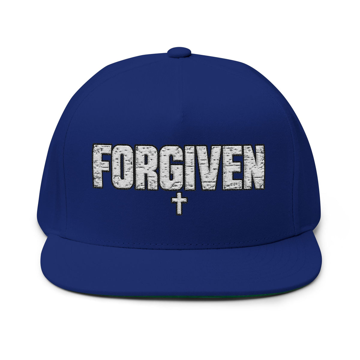 Forgiven Embroidered Flat Bill Cap | Kingdom Threads