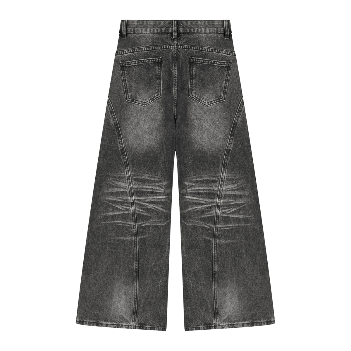 Women’s Vintage Wash Wide Leg Denim Jeans