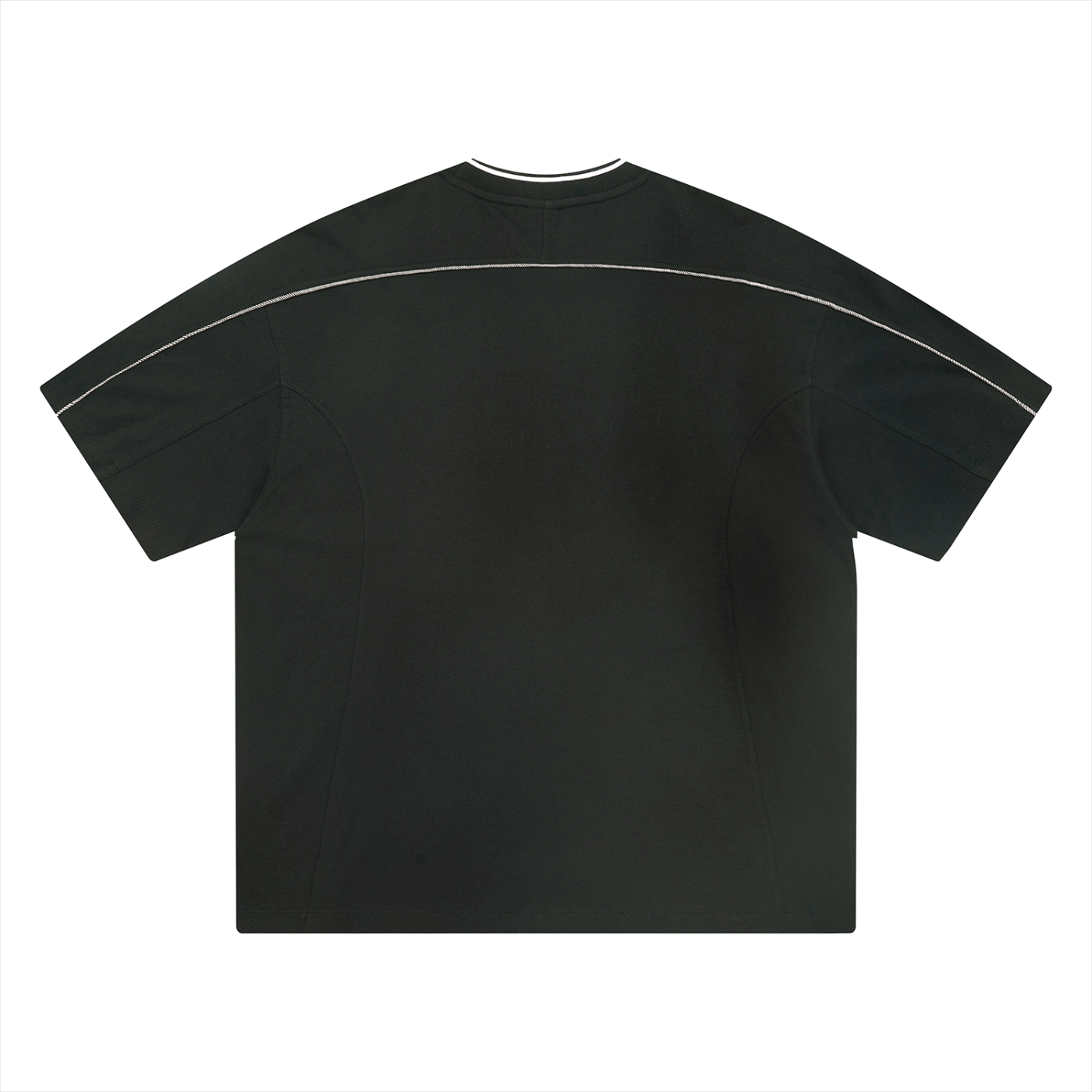 Unisex Oversized Contrast Tape T-Shirt Free