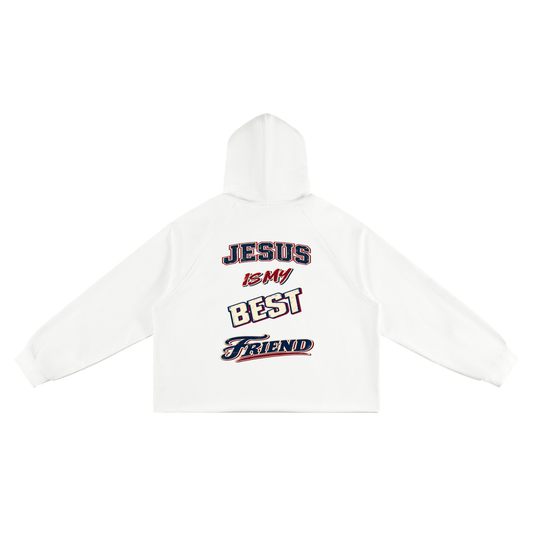 Unisex Vintage Wash Raw Edge Boxy Hoodie