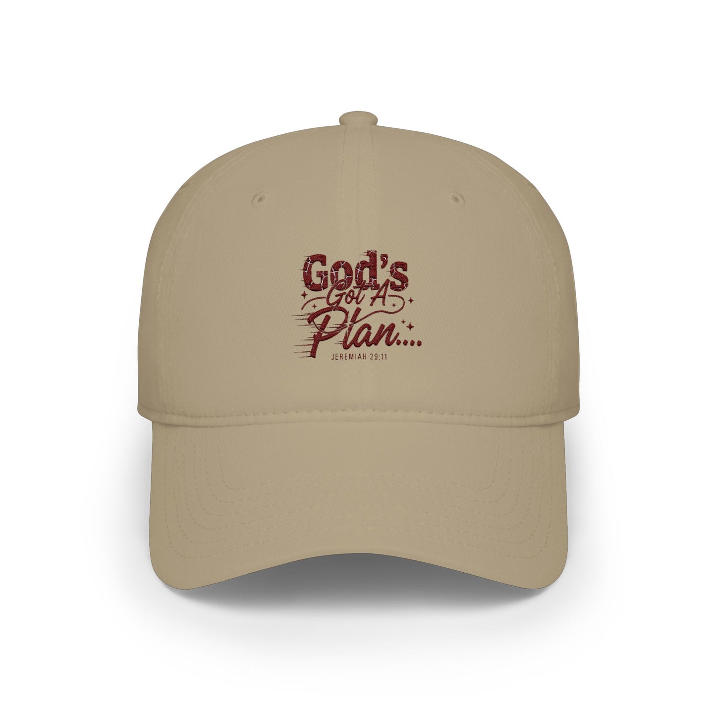 God's Got a Plan Baseball Cap — Faith-Inspired Embroidered Hat