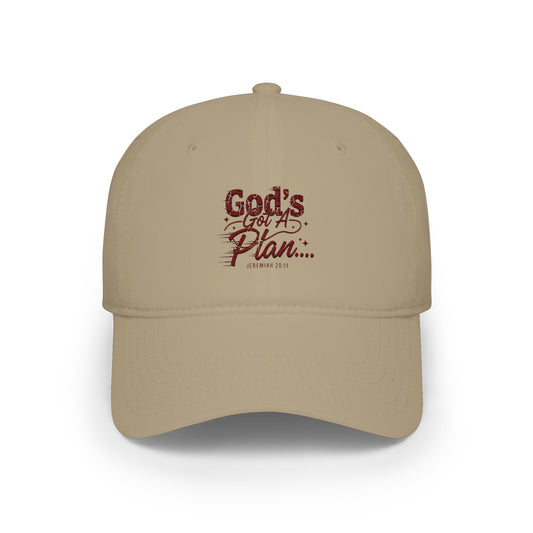 God's Got a Plan Baseball Cap — Faith-Inspired Embroidered Hat