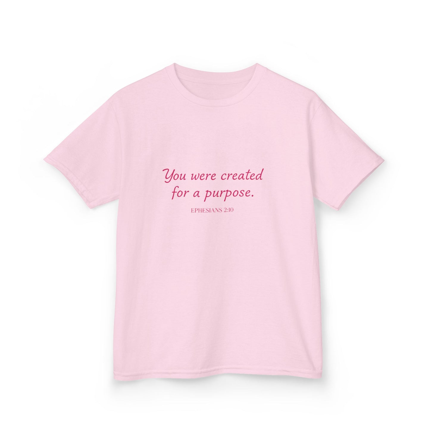 Kids Tee — "You Were Created for a Purpose" Inspirational Christian Shirt