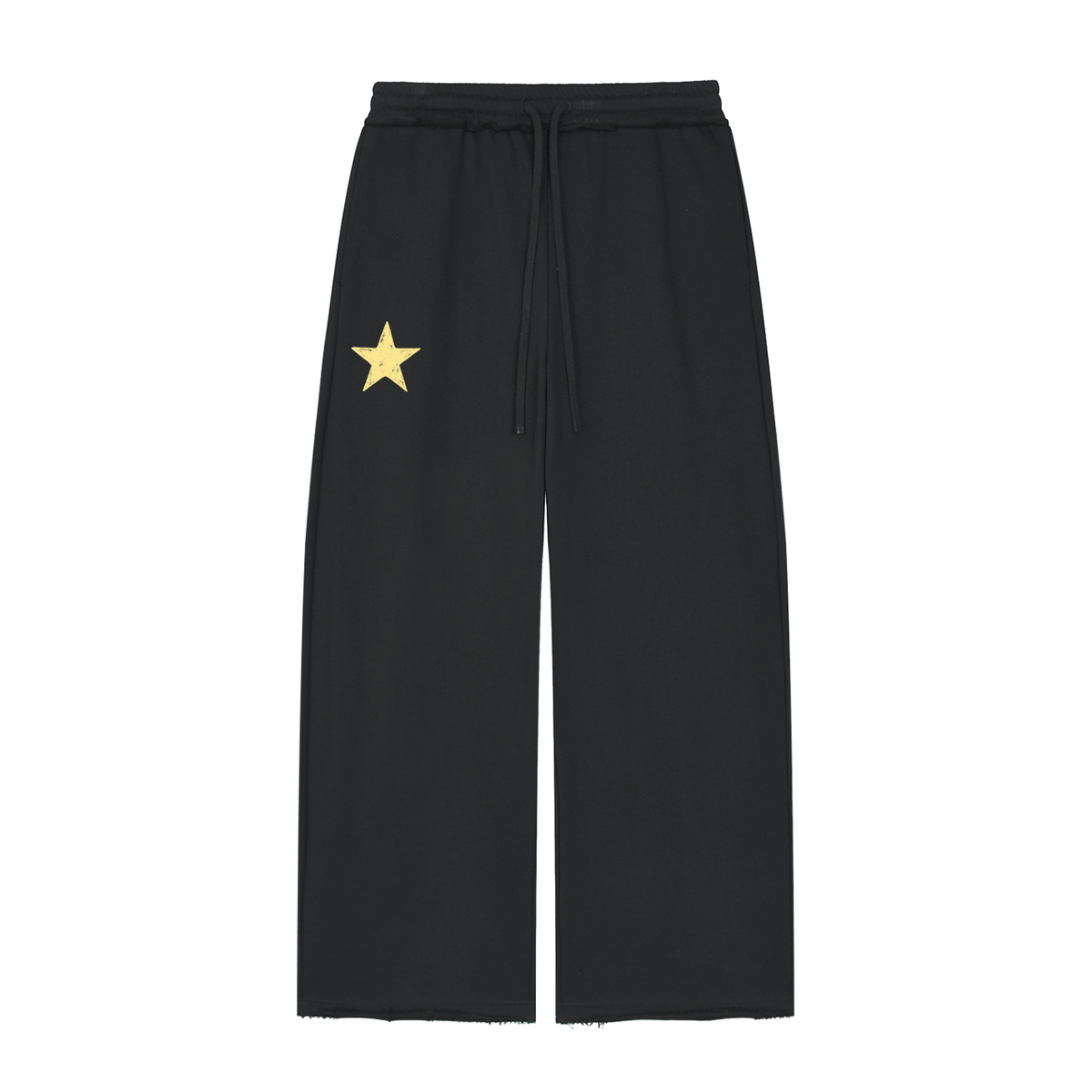 Women’s Wide Leg Raw Edge Sweatpants