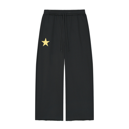 Women’s Wide Leg Raw Edge Sweatpants