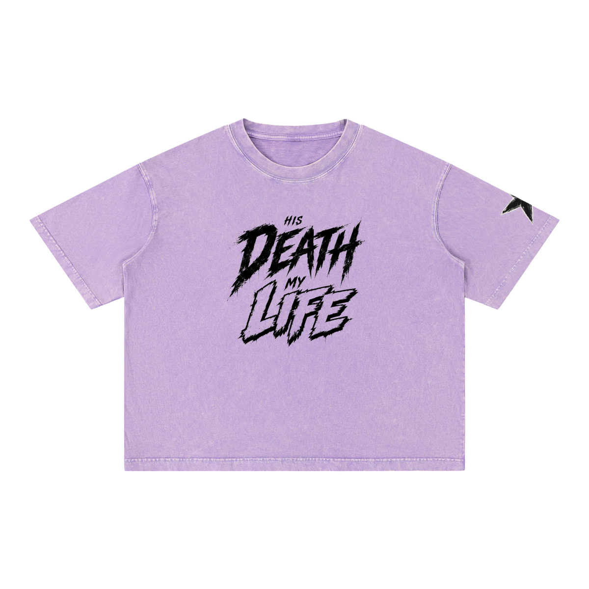 His Life Mineral Wash Boxy Tee | Kingdom Threads