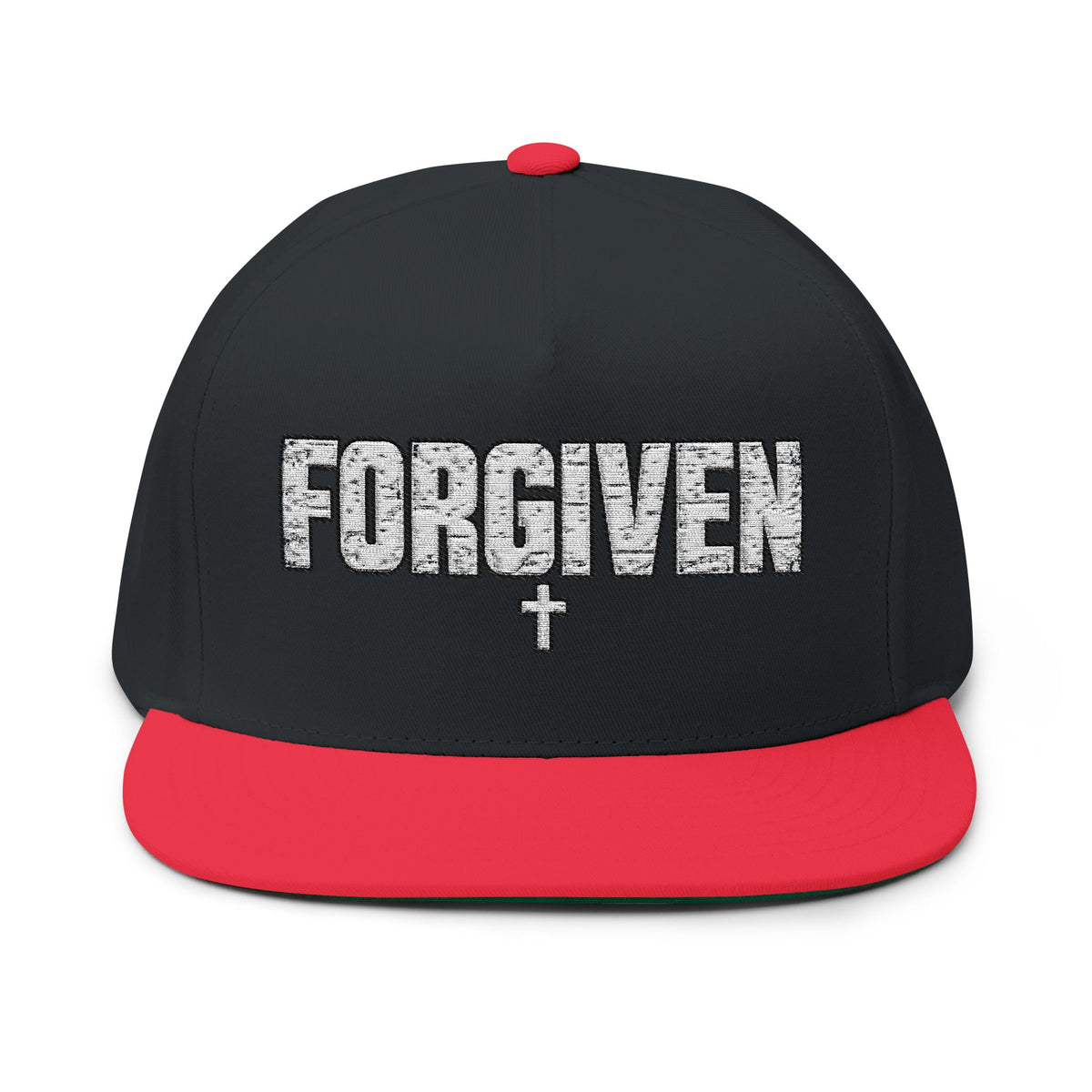 Forgiven Embroidered Flat Bill Cap | Kingdom Threads