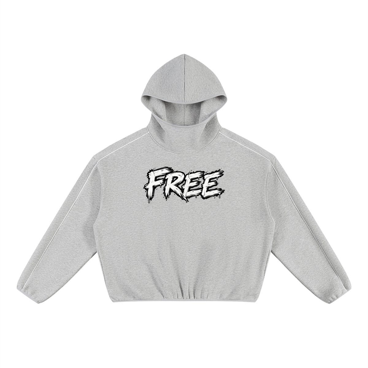 Unisex Boxy Piping Fleece Hoodie – Heavyweight 350 GSM