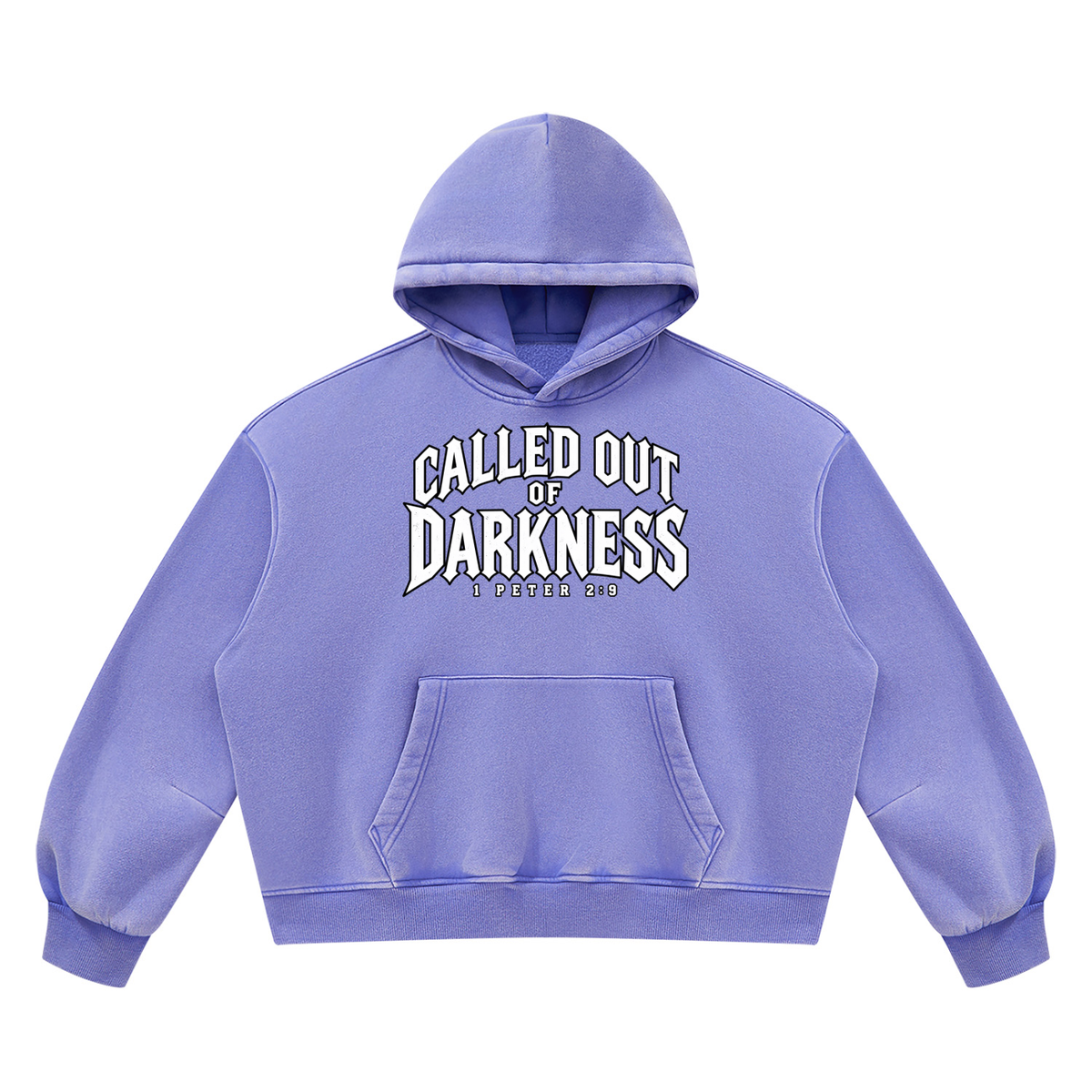 Unisex Vintage Wash Boxy Fleece Hoodie – Called | Kingdom Threads
