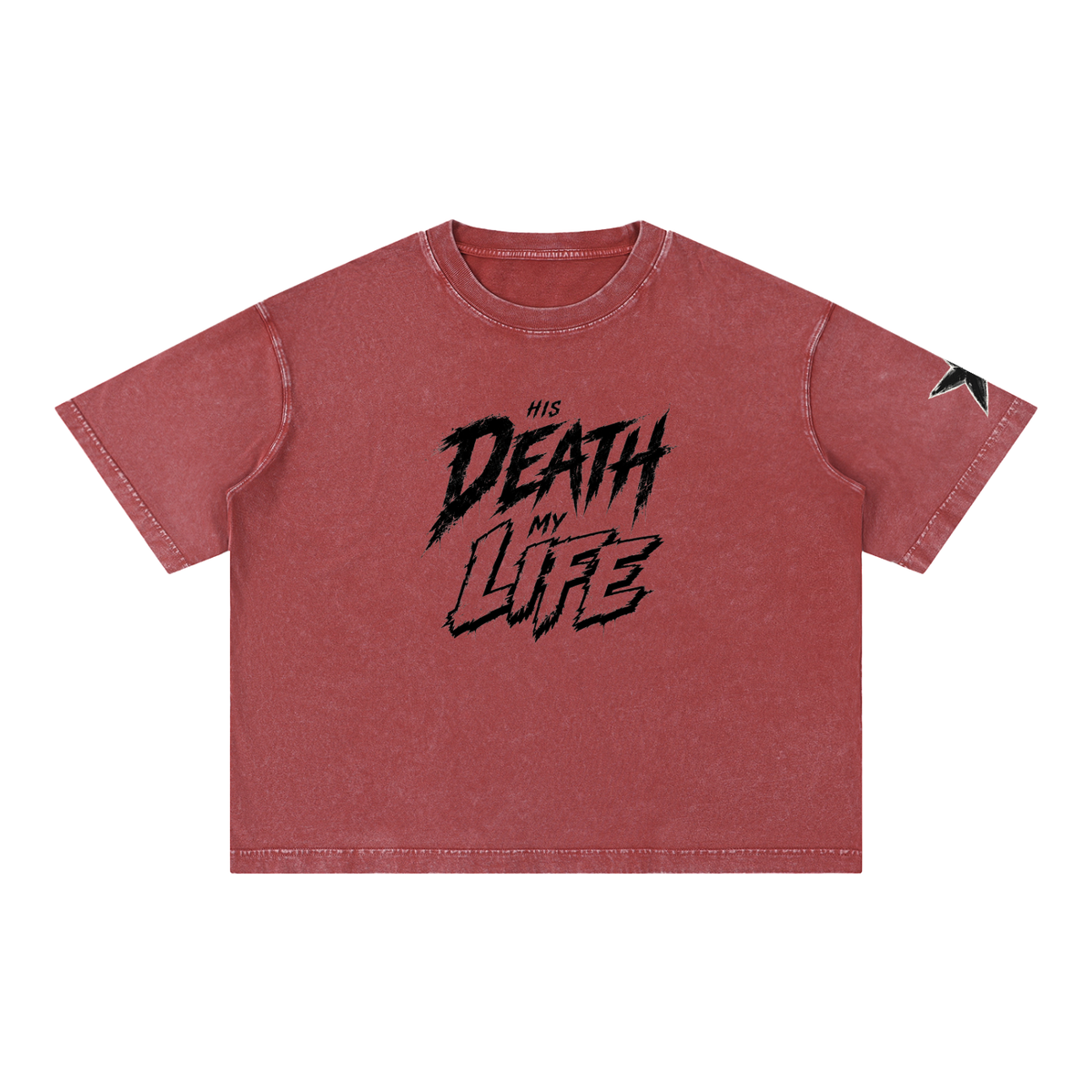 His Life Mineral Wash Boxy Tee | Kingdom Threads