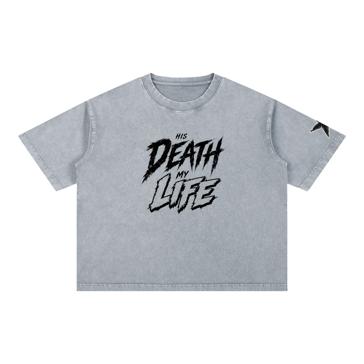 His Life Mineral Wash Boxy Tee | Kingdom Threads