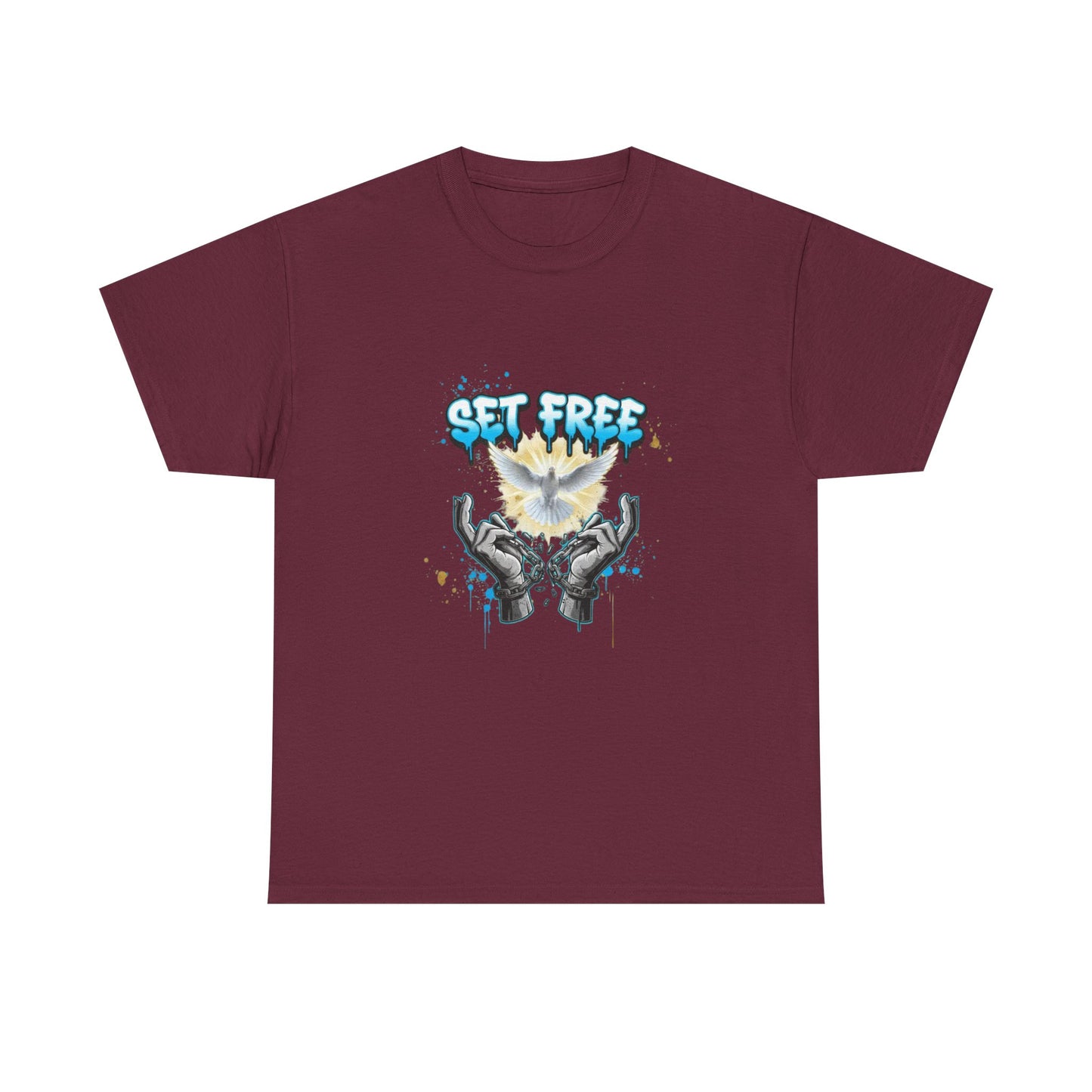Set Free T-Shirt — Dove & Broken Chains Graphic Tee