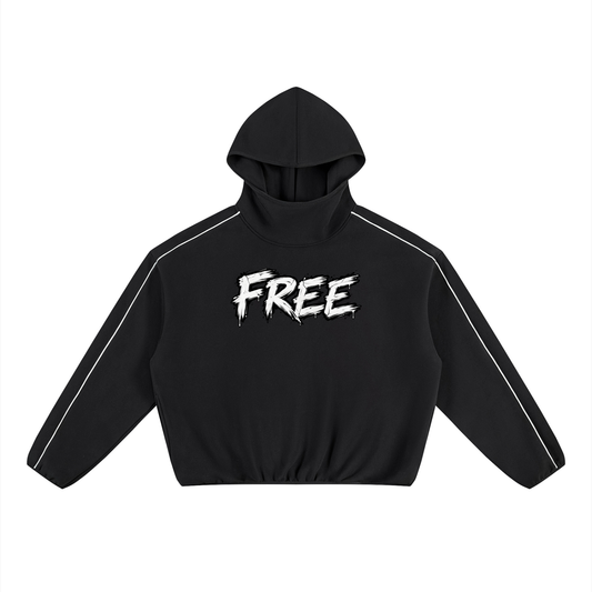 Unisex Boxy Piping Fleece Hoodie – Heavyweight 350 GSM