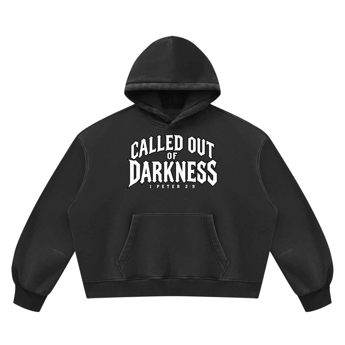 Unisex Vintage Wash Boxy Fleece Hoodie – Called | Kingdom Threads