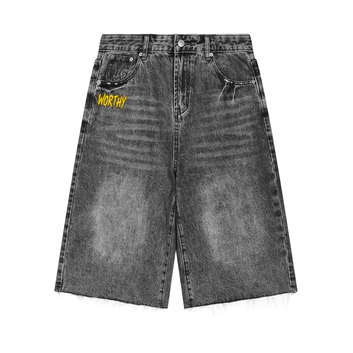 Men’s Vintage Wide Leg Denim Shorts