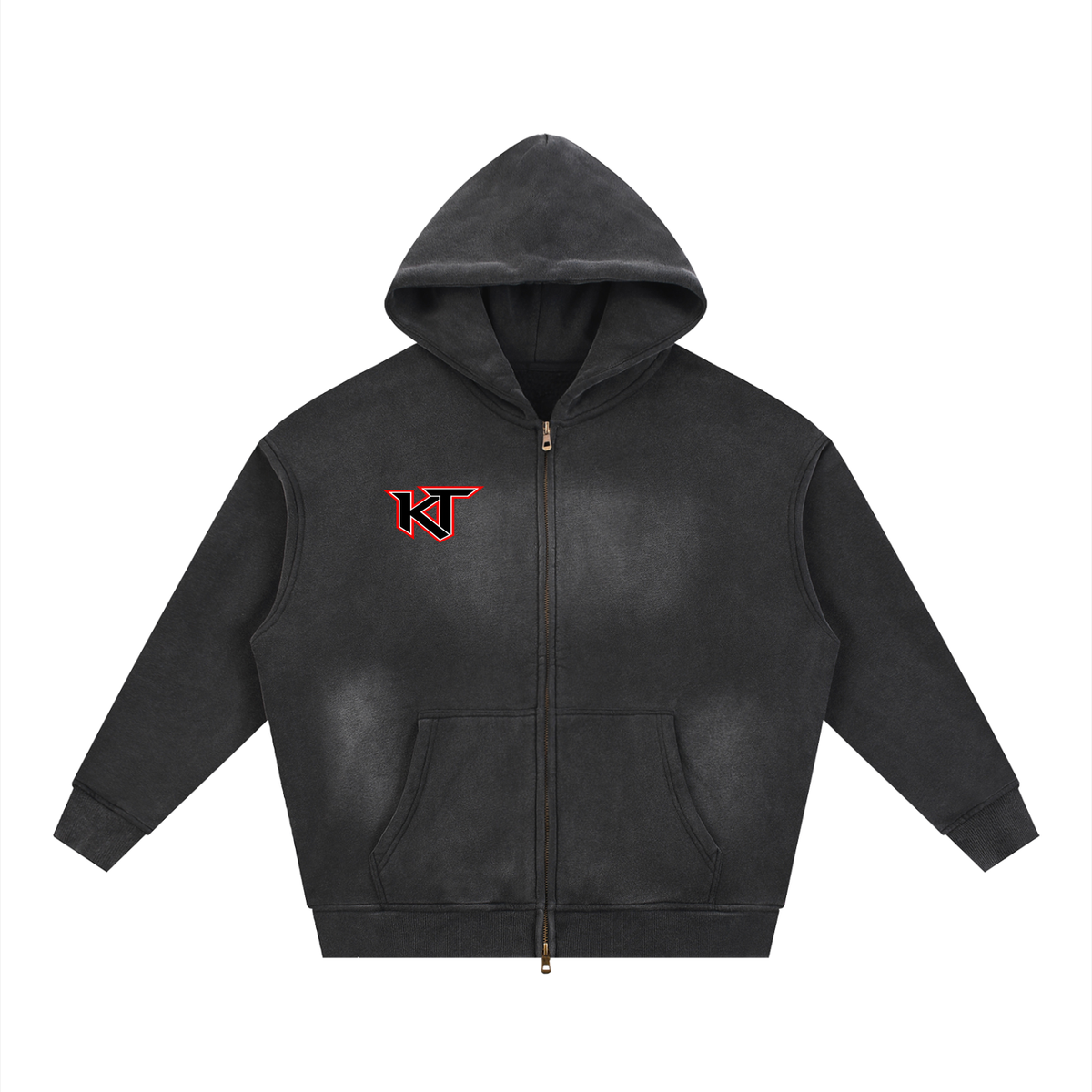 Sunfade Two-Way Zip Boxy Fleece Hoodie – Christian Streetwear