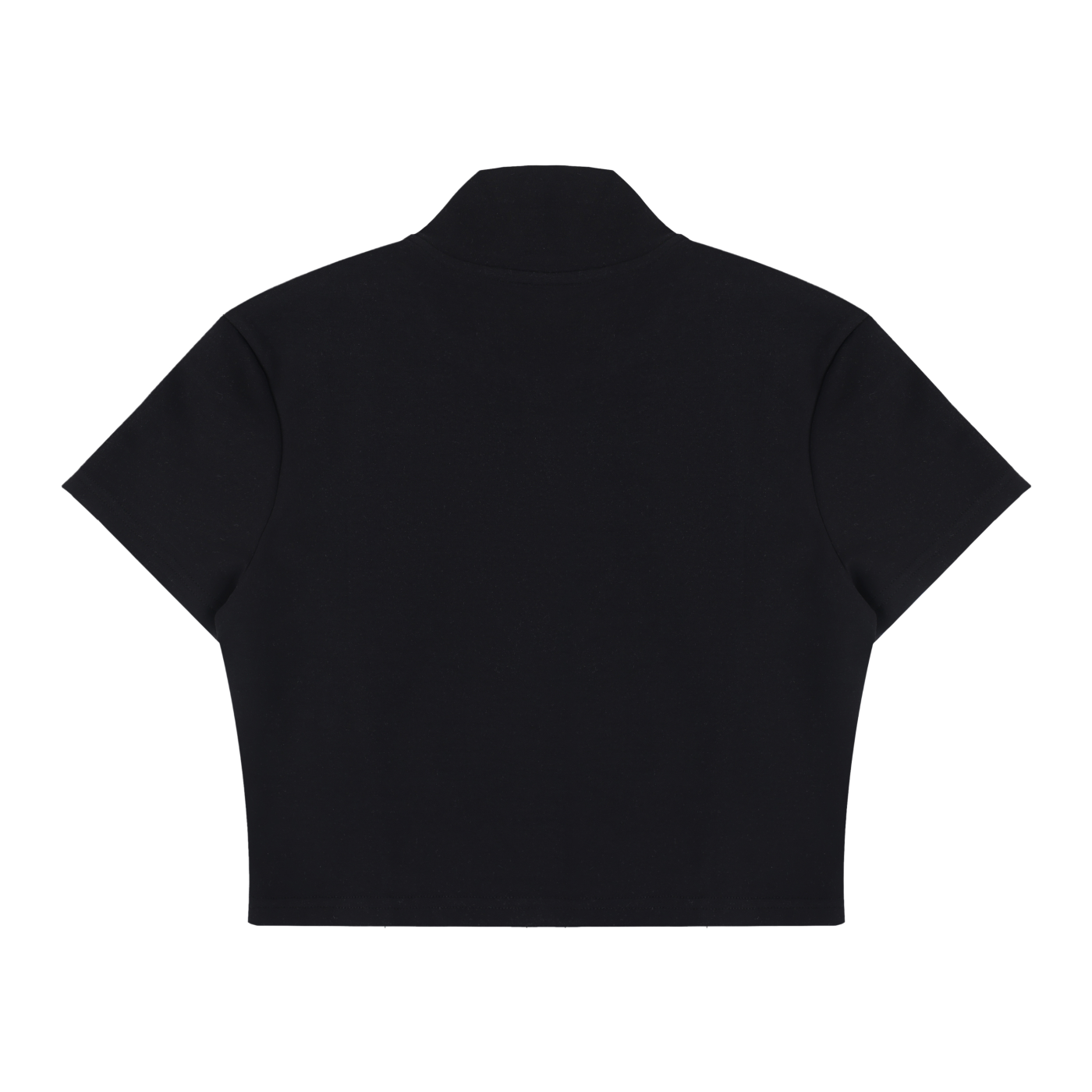 Women's Cropped Full Zip Short Sleeve T-Shirt DO NOT CONFORM