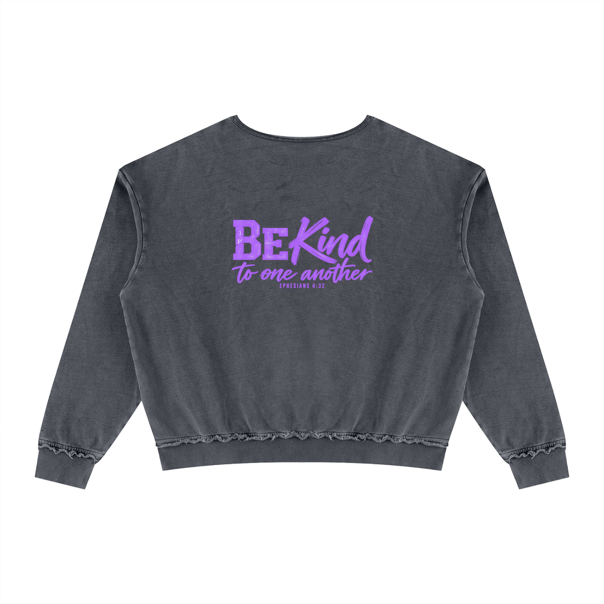 Unisex Raw Edge Crewneck Sweatshirt
