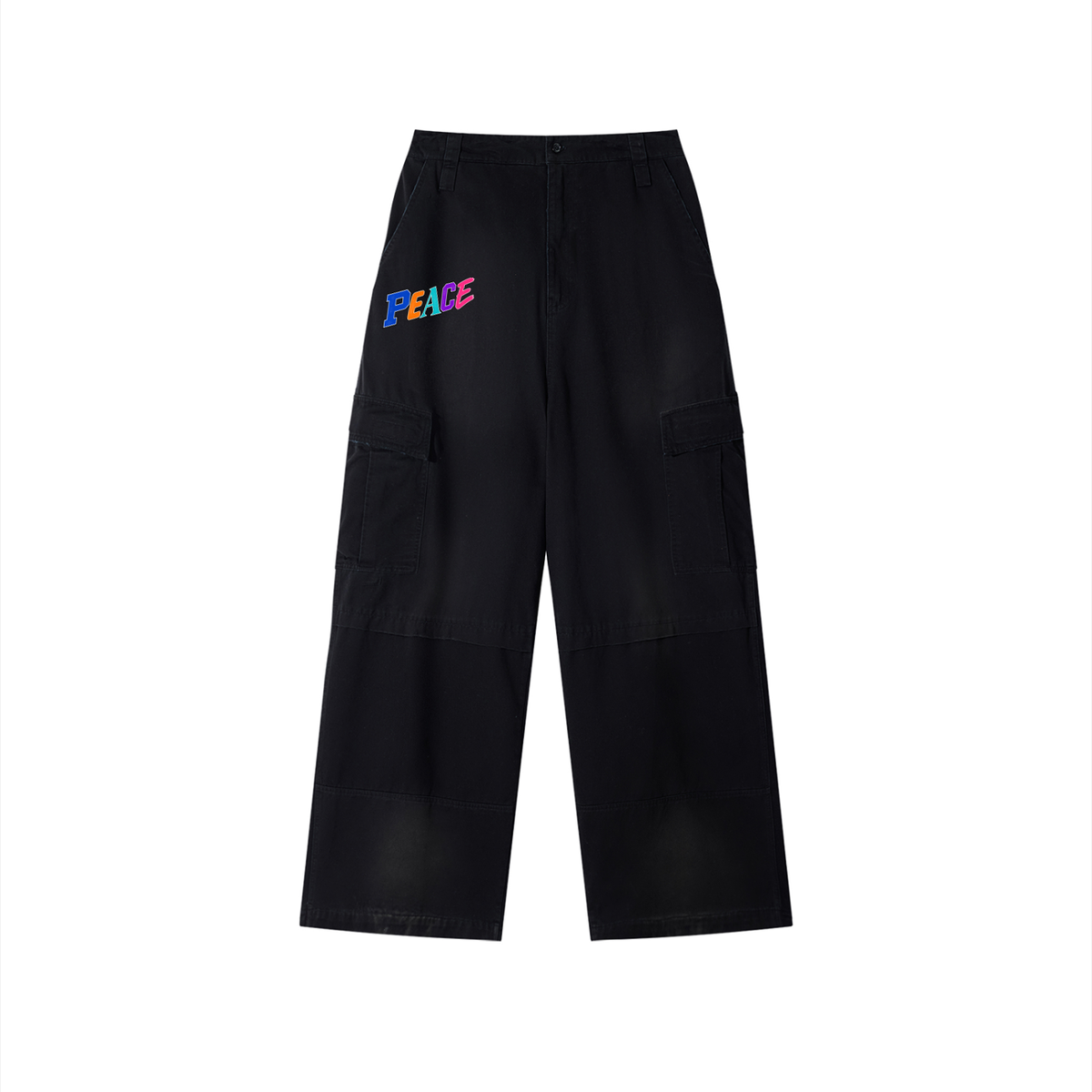 Unisex Sunfade Washed Fleece Cargo Pants