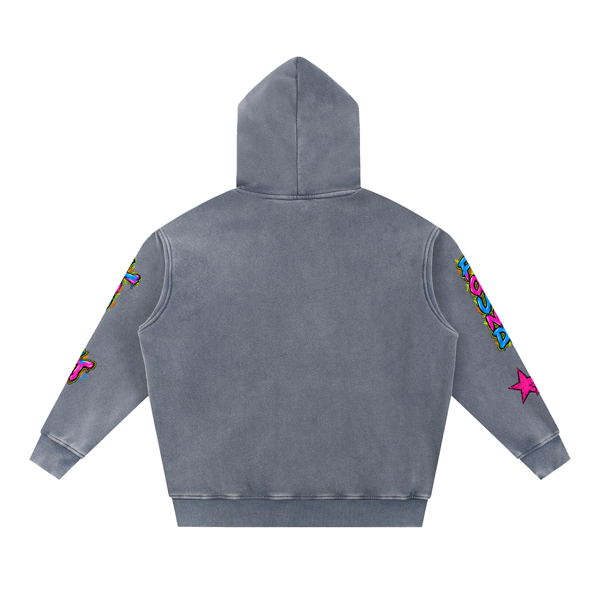 Snow Wash Fleece Oversize Hoodie