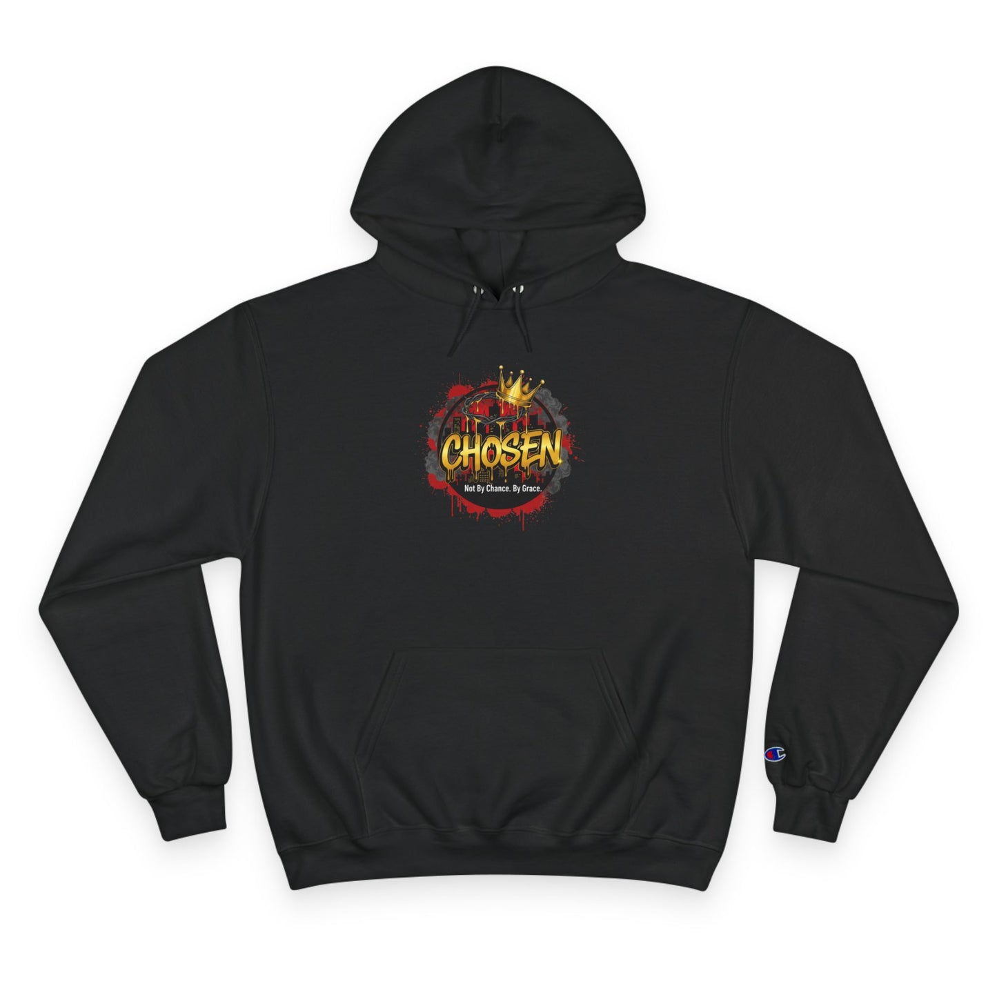 Chosen Crown Hoodie — "Chosen" Graphic Champion-Style Pullover