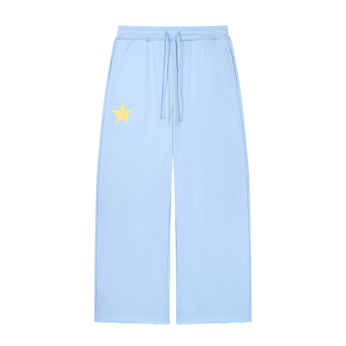 Women’s Wide Leg Raw Edge Sweatpants