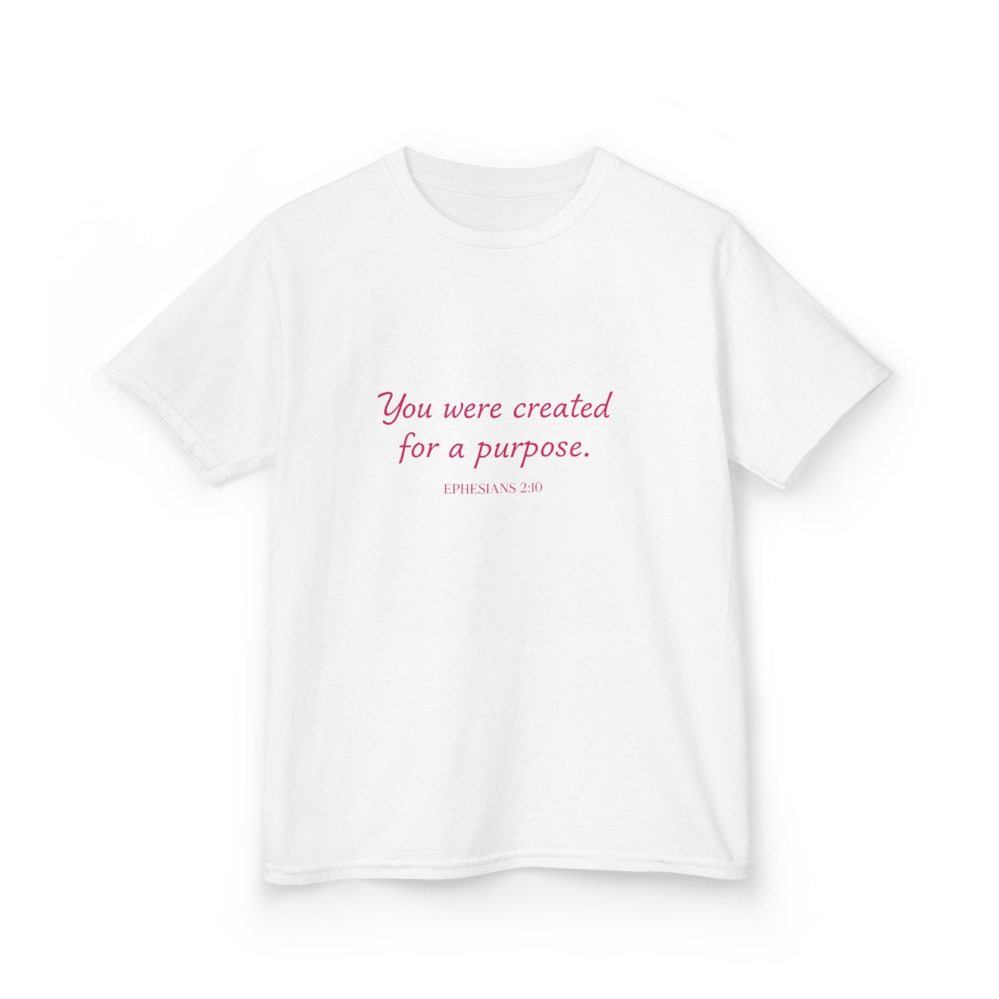 Kids Tee — "You Were Created for a Purpose" Inspirational Christian Shirt