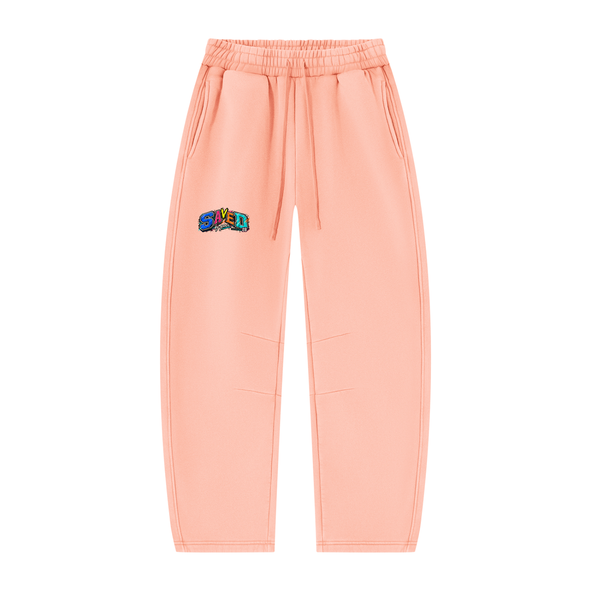 Unisex Vintage Wash Barrel Leg Fleece Sweatpants