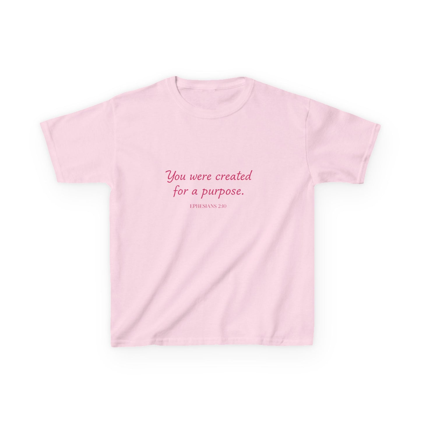Kids Tee — "You Were Created for a Purpose" Inspirational Christian Shirt