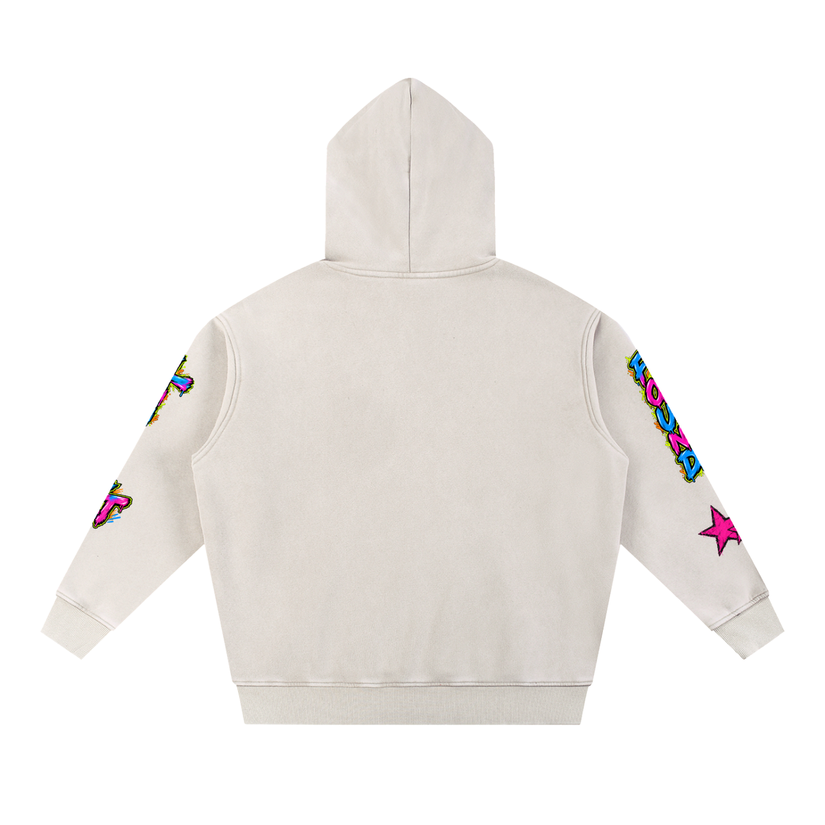 Snow Wash Fleece Oversize Hoodie