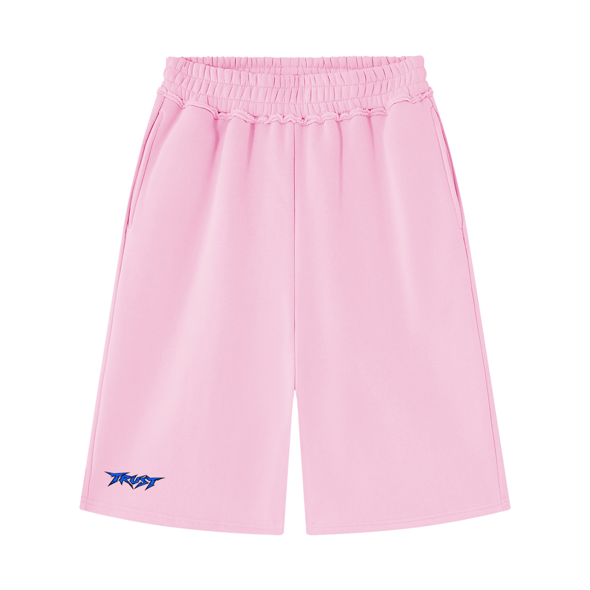 Unisex Raw Edge Fleece Shorts